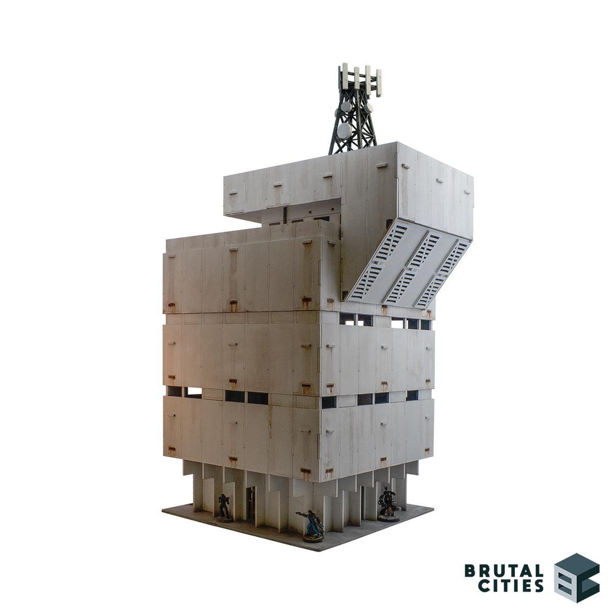 MDF Wargaming terrain modular skyscraper tower