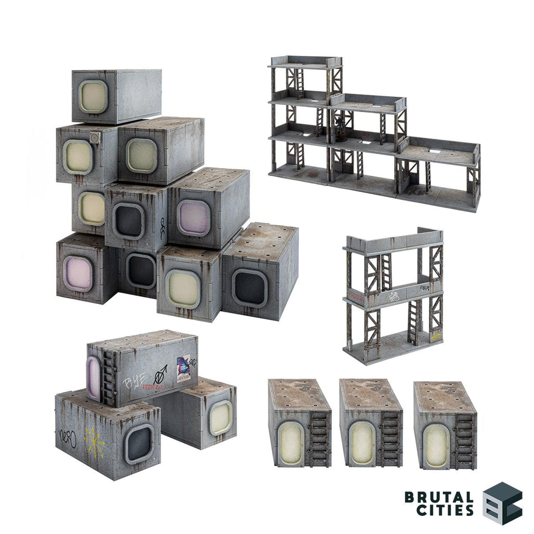 Modular Madness Bundle | MDF Modular Terrain – Brutal Cities