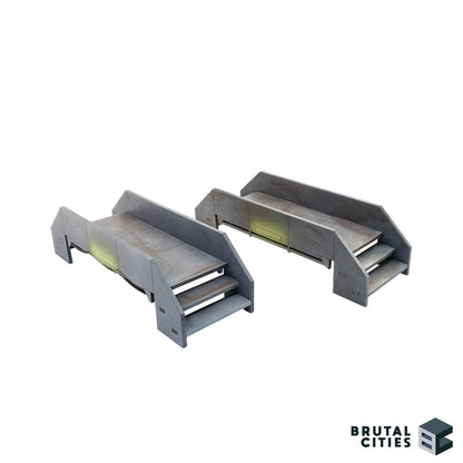two mdf sci-fi bridges terrain