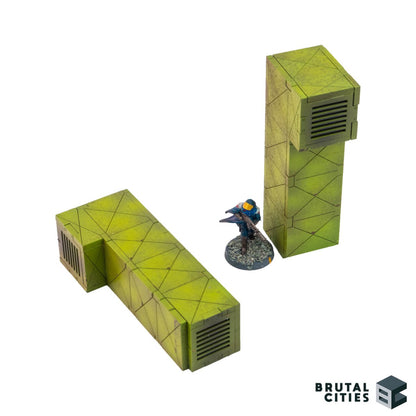 green mdf vents wargaming terrain