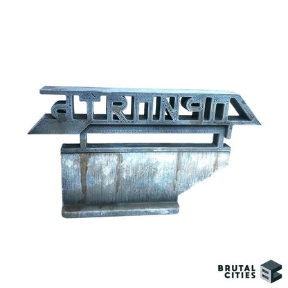 Zona Alfa - Pripyat City Sign 3d Printing STL - Wargaming Terrain 